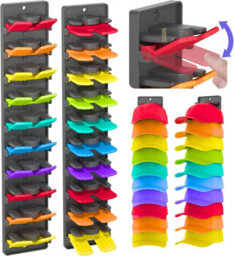 2 Pack Wall-Mounted Hat Racks With Integrated Spring Clips For Up To 20 Hats, Multi-Layer Rack - thumbnail 1