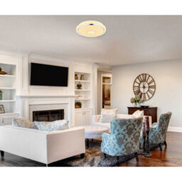 Luminosa Lighting Luminosa Dani Integrated Led Semi Flush Ceiling Light White Led Dimmable 2700-6500K Remote Control Timer - thumbnail 9