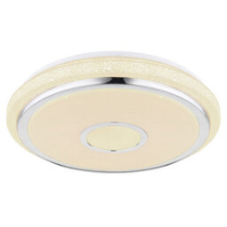 Luminosa Lighting Luminosa Dani Integrated Led Semi Flush Ceiling Light White Led Dimmable 2700-6500K Remote Control Timer