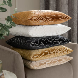 Paoletti Tierra Cut Velvet Cushion Cover - thumbnail 4