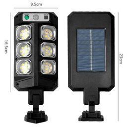 Amorly 1 Pack Solar Lights Outdoor, 60 Led Lights Dusk To Dawn Solar Security Flood Lights Motion Sensor For Yard, Entryway Garage, Porch - thumbnail 2