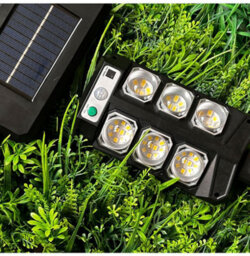 Amorly 1 Pack Solar Lights Outdoor, 60 Led Lights Dusk To Dawn Solar Security Flood Lights Motion Sensor For Yard, Entryway Garage, Porch - thumbnail 4