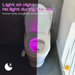 Rechargeable Toilet Bowl Night Light 16 Colour Led Pir Sensor Usb C - thumbnail 3