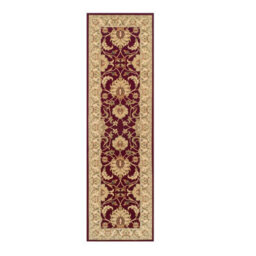 Persian Bordered Easy To Clean Red Floral Traditional Rug For Dining Room-160Cm X 235Cm - thumbnail 5