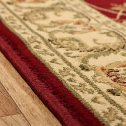 Persian Bordered Easy To Clean Red Floral Traditional Rug For Dining Room-160Cm X 235Cm - thumbnail 3