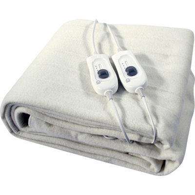 King Size Electric Blanket 140Cm X 150Cm Under Bed Warm Night Machine Washable Heated 3 Heat Settings One Control Overheat Protect - image 1