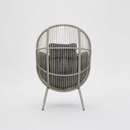 Home Detail Antigua Egg Chair With Footstool, Dark Grey - thumbnail 5