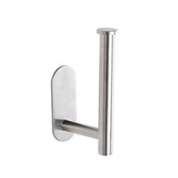 Living And Home Silver Self Adhesive Wall Mounted Stainless Steel Toilet Paper Roll Holder - thumbnail 6