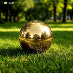KK-GARDEN Set Of 4 Gold Stainless Steel Mirror Polished Gazing Balls For Home & Garden Decoration - thumbnail 4