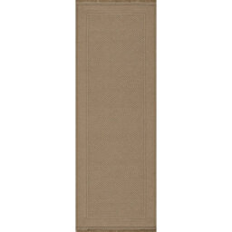 Livabliss Mystery-Washable Tan Beige Modern Living Dining Jute Rug 79 X 220 Cm Easy Care, Non Shedding - thumbnail 1