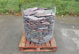 Stone Warehouse Large Slate Paddlestones 100-200mm Half Crate 500Kg Borders, Rockeries, Gabion Basket Filling, Ponds - thumbnail 1