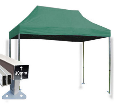 Crocodile Trading 3M X 4.5M Trader-Max 30 Commercial Instant Shelter Pop Up Gazebos Frame & Canopy - Green - image 1