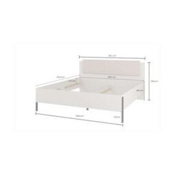 Arte Spacious Cashmere Eu Super King Bed Frame 180X200Cm - Modern Comfort With Upholstered Headboard - thumbnail 3