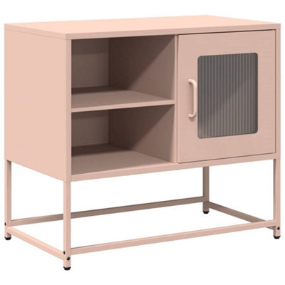 Berkfield Industrial Tv Cabinet Pink 68X39X60.5 Cm Steel - image 1