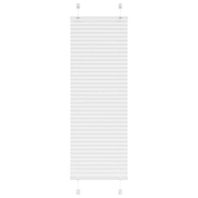 Berkfield Pleated Blind White 50X150 Cm Fabric Width 49.4 Cm Polyester - image 1