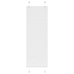 Berkfield Pleated Blind White 50X150 Cm Fabric Width 49.4 Cm Polyester - thumbnail 1