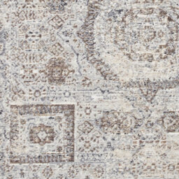 Traditional Grey Abstract Geometric Easy To Clean Rug For Dining Room-160Cm X 220Cm - thumbnail 3