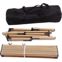60X60X41Cm Folding Camping Table With Bag Portable Roll Up Picnic Table Garden Outdoor New - thumbnail 3