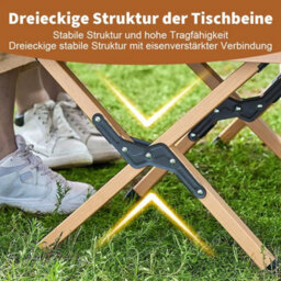 60X60X41Cm Folding Camping Table With Bag Portable Roll Up Picnic Table Garden Outdoor New - thumbnail 5