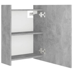 Walplus Bathroom Mirror Cabinet Concrete Grey 62.5X20.5X64 Cm Engineered Wood - thumbnail 8
