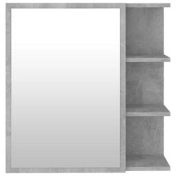 Walplus Bathroom Mirror Cabinet Concrete Grey 62.5X20.5X64 Cm Engineered Wood - thumbnail 7