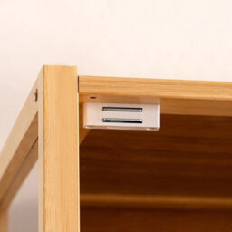 4-Tier Bamboo Home Storage Cabinet - Display Bookcase W/ Clear-Brown - thumbnail 6