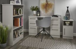 Ready Assembled Matt Grey Media Unit With 2 Shelves, (H)49.5Cm X (W)112Cm X (D)40Cm - thumbnail 2