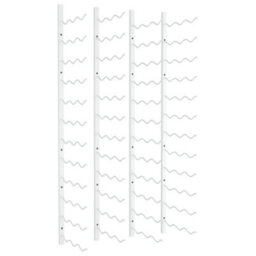 Berkfield Wall Mounted Wine Rack For 36 Bottles 2 Pcs White Iron - thumbnail 2