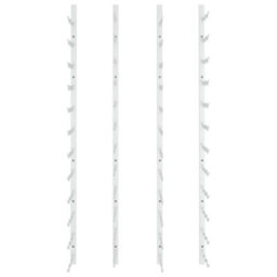 Berkfield Wall Mounted Wine Rack For 36 Bottles 2 Pcs White Iron - thumbnail 4
