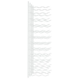 Berkfield Wall Mounted Wine Rack For 36 Bottles 2 Pcs White Iron - thumbnail 5