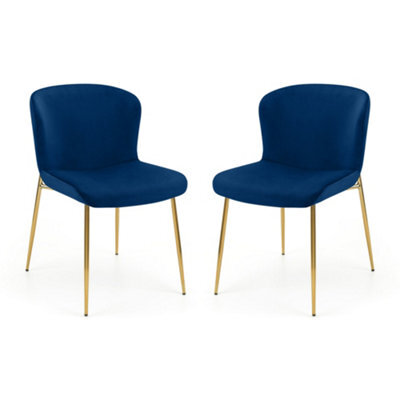 Oakham Cavendish Premium Blue Dining Chairs - Set Of 2 - image 1