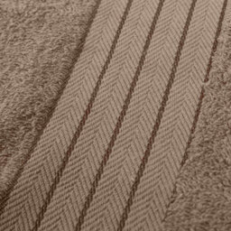 Ohs 2 Pack Of 100% Cotton Bath Sheet, 90 X 150Cm - Mocha - thumbnail 2