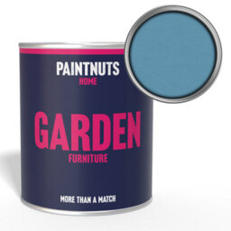 Paintnuts Garden Furniture Fence Shed Table Chairs For Wood Metal & Plastic Weatherproof Satin Paint - Pastel Blue - 2.5L - thumbnail 1