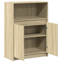 Berkfield Sideboard With Led Sonoma Oak 72X34X100 Cm Engineered Wood - thumbnail 7