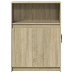 Berkfield Sideboard With Led Sonoma Oak 72X34X100 Cm Engineered Wood - thumbnail 6