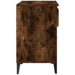 Berkfield Shoe Cabinet Smoked Oak 70X36X60 Cm Engineered Wood - thumbnail 8