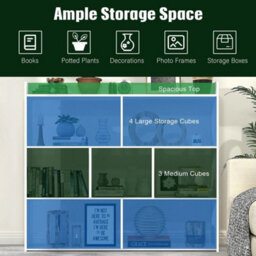 Wooden Shelf Bookcase Shelving 4 Tier Display Storage Unit Stand - thumbnail 5