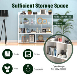 Wooden Shelf Bookcase Shelving 4 Tier Display Storage Unit Stand - thumbnail 4