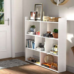 Wooden Shelf Bookcase Shelving 4 Tier Display Storage Unit Stand - thumbnail 6