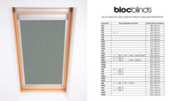 Bloc Blinds Dark Grey Blackout Blind For Velux Roof Window Size  U08, Silver Frames - thumbnail 4