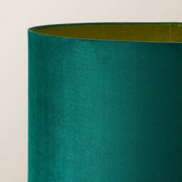 Valuelights Charles Chrome Floor Lamp With Green Velvet Shade - thumbnail 3