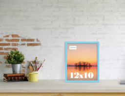 12X10 Light Blue Picture Frame (30.5 X 25.4Cm) Poster, Photo, Artwork, Gallery Wall Or Print - thumbnail 2