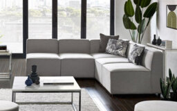 iLikeStores Combination Sofa Corner Unit - Grey Linen - thumbnail 1