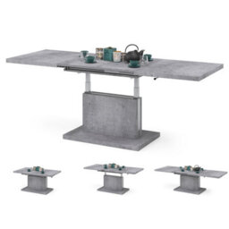 Heze Furniture Astrid 70 - 2 In 1 Extending Coffee / Dining Table - Concrete - thumbnail 2
