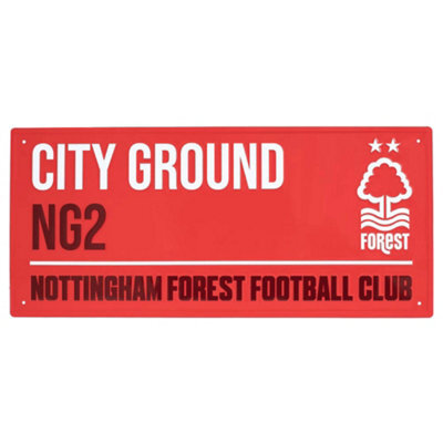 Nottingham Forest Fc City Ground Street Sign Red (One Size) - image 1