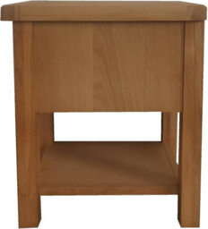 Home Furniture Group Oakcroft Swr6 Rustic Medium Wood Lamp Table 1-Drawer Fully Assembled Side Table - thumbnail 4