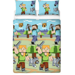 Minecraft Adventures Reversible Duvet Set Multicoloured (Double) - thumbnail 1