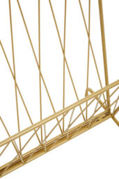 Orsina Avento Gold Finish Magazine Rack - thumbnail 4