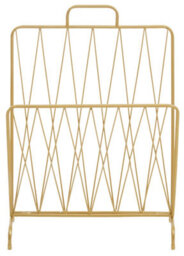 Orsina Avento Gold Finish Magazine Rack - thumbnail 6