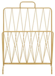 Orsina Avento Gold Finish Magazine Rack - thumbnail 2